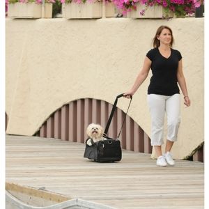 Sherpa Large rolling pet carrier + extra strap